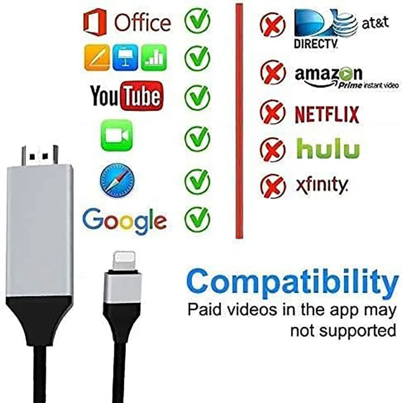 Cabo Iphone para HDMI