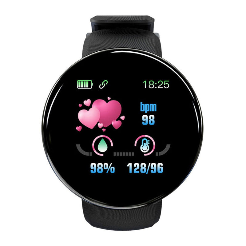 Smartwatch Inteligente D18 Unissex Resistente à Água